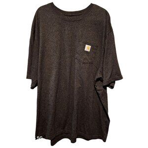Carhartt Mens Loose Fit Pocket T-Shirt 3XL Dark Gray 60% Cotton 40% Polyester